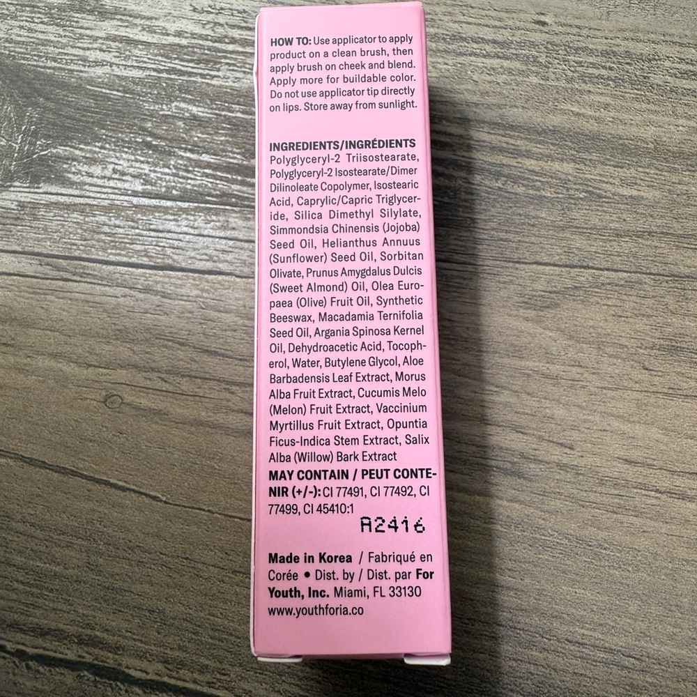 ⭐️SOLD⭐️NWT-In Box Youthforia BYO Blush Blush Oil-But Tonight - Picture 4 of 8